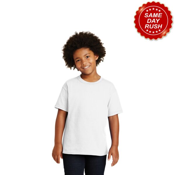 Gildan Youth Heavy Cotton  100% Cotton T Shirt - Contract Same Day Rush 5000B Youth Heavy Cotton  100% Cotton T Shirt - Contract Same Day Rush Thumbnail