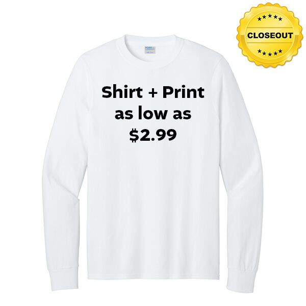 CLOSEOUT Long Sleeve Core Cotton Tee Thumbnail