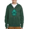 Youth NuBlend® Fleece Full-Zip Hooded Sweatshirt Thumbnail
